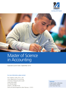 Master of Science in Accounting