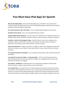 Free Must-Have iPad Apps for Spanish