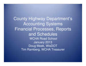 County Highway Department's Accounting Systems