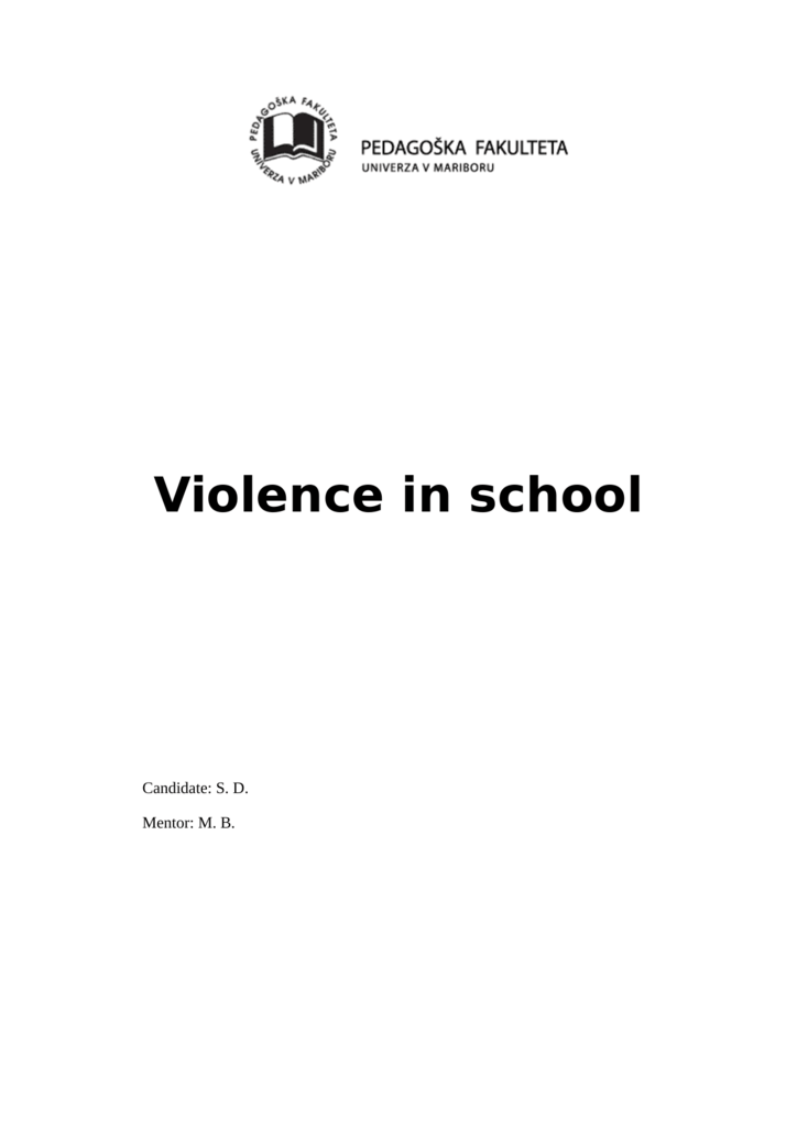 thesis for school violence