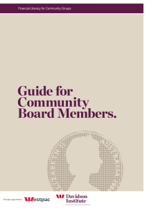 Guide for Community Board Members.