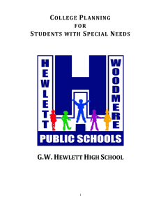 College Planning for Students with Disabilities - Hewlett