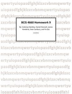 BCIS 4660 Homework 9