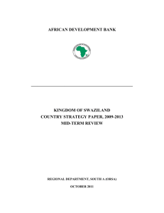2009-2013 - Swaziland - Country Strategy Paper - Mid