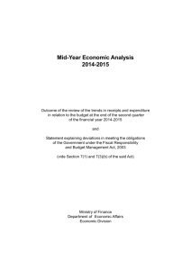 Mid-Year Economic Analysis 2014-2015