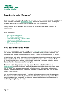 Zoledronic Acid (Zometa®)
