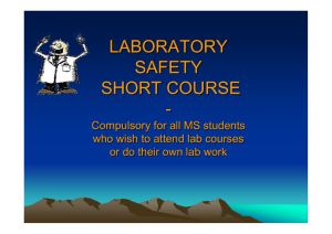 ROUTINES FOR LABORATORY WORK