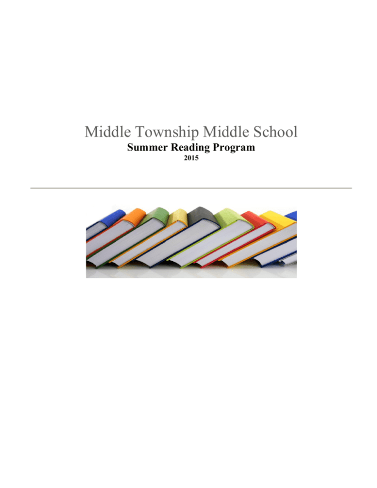 Middle School Summer Reading Program