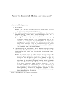 Answer for Homework 1: Modern Macroeconomics I"