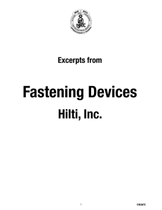 Fastening Devices