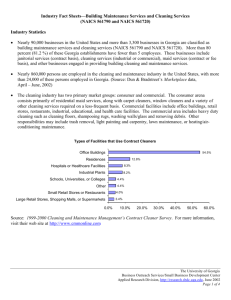 Cleaning ServicesUpdate2 - The University of Georgia Small