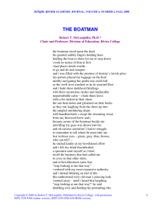 THE BOATMAN