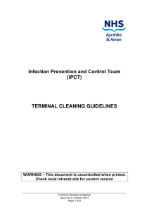 TERMINAL CLEANING GUIDELINES