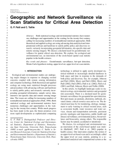 Geographic and Network Surveillance via Scan Statistics for Critical