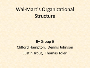 Wal-Mart's Organizational Structure