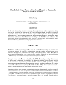 A Synthesized, Unique Theory to Describe and Explain