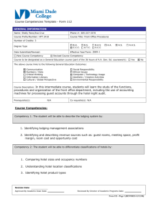 Course Competencies Template - Form 112 Course Description: In