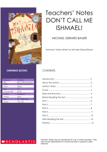 Teachers' Notes DON'T CALL ME ISHMAEL!