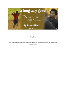A Long Way Gone Study Guide - Hinsdale Central High School