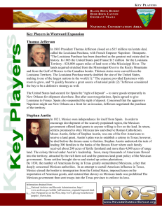 Key Players in Westward Expansion Thomas Jefferson Stephan Austin