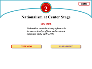 2 Nationalism at Center Stage