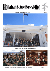 Year 6 Visit Canberra - Biddabah Public School