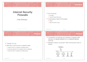Internet Security Firewalls