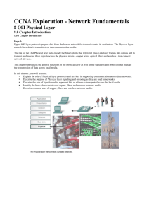 CCNA Exploration - Network Fundamentals 8 OSI Physical Layer