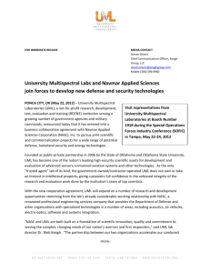 University Multispectral Labs and Navmar Applied Sciences join