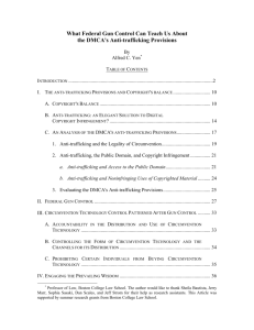 What Federal Gun Control Law Can Teach Us About the DMCA's