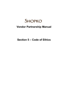 Code of Ethics