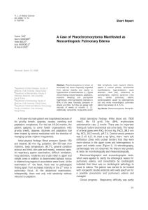 A Case of Pheochromocytoma Manifested as Noncardiogenic