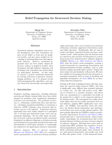 Belief Propagation for Structured Decision Making