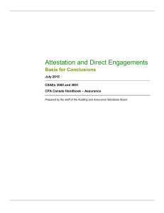 Attestation and Direct Engagements