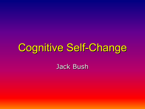 Cognitive Self-Change