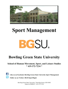 Sport Management - Bowling Green State University