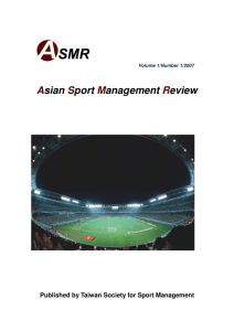Asian Sport Management Review