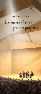 Uc San Diego Department Of Music Graduate programs