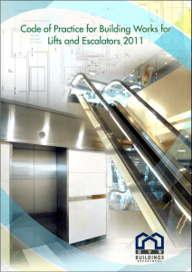 Code of Practice for Building Works for Lifts and Escalators 2011