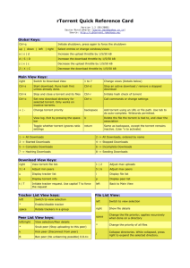 rTorrent Quick Reference Card