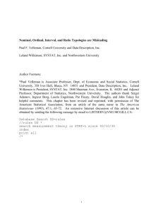 Nominal, Ordinal, Interval, and Ratio Typologies are Misleading