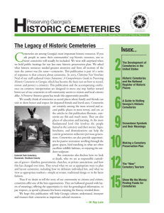 historic cemeteries - Historic Preservation Division
