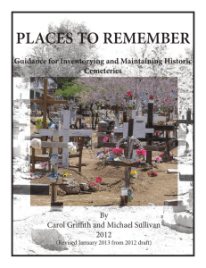 2012 Guidance for Inventorying and Maintaining Historic Cemeteries