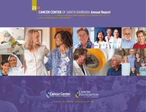 CANCER CENTER OF SANTA BARBARA Annual Report