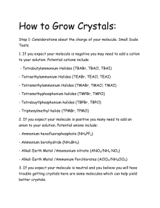 How to Grow Crystals: