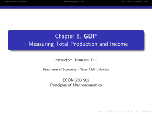 Chapter 8. GDP - Department of – Economics
