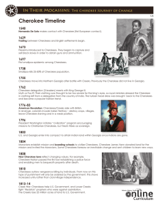 Cherokee Timeline - Atlanta History Center