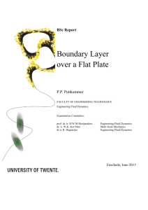 Boundary Layer over a Flat Plate - University of Twente Student
