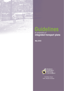 Guidelines for preparation of integrated transport plans