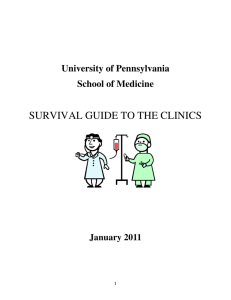 survival guide to the clinics